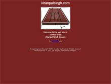 Tablet Screenshot of kiranpalsingh.com